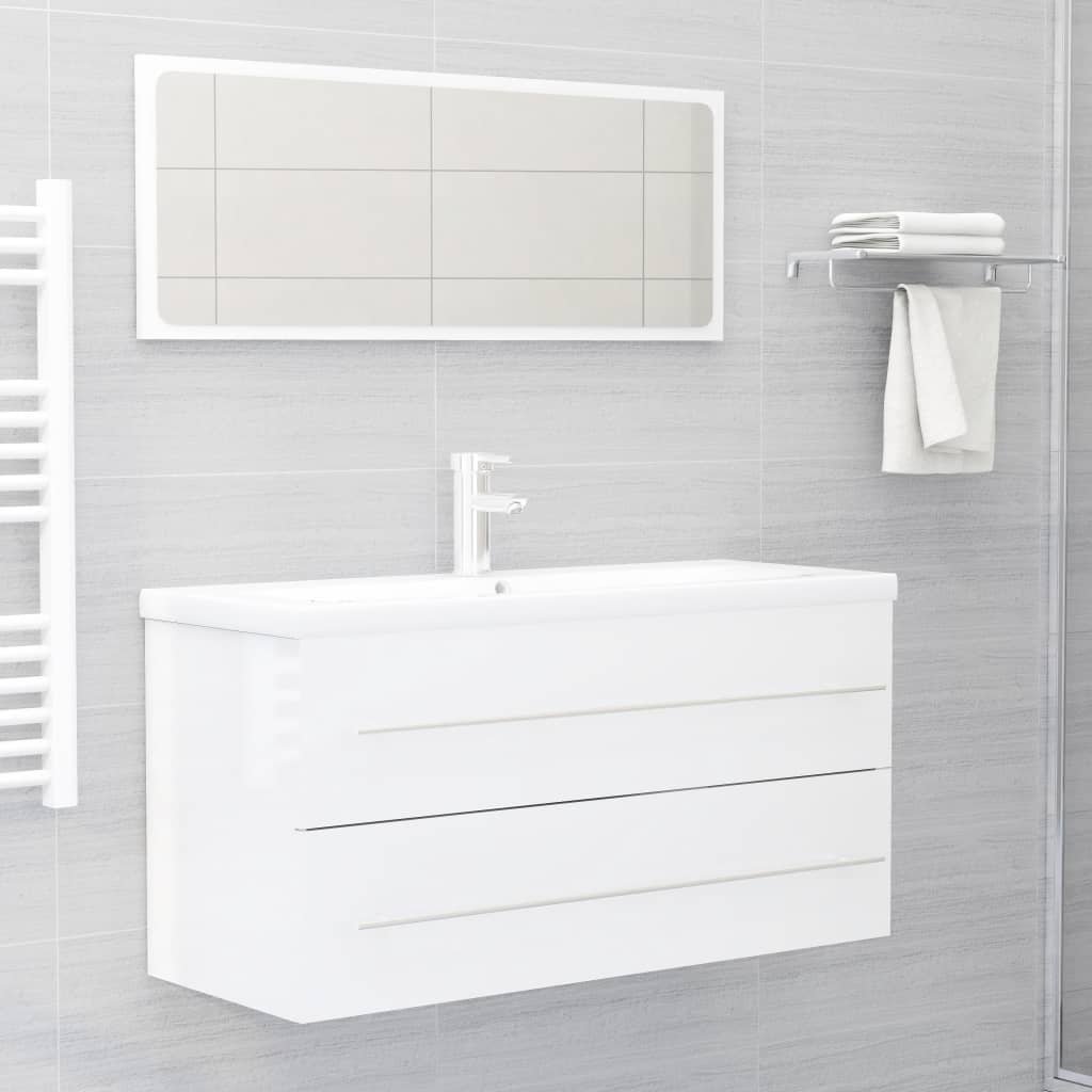 Ensemble de meubles de salle de bain 2 pièces en bois