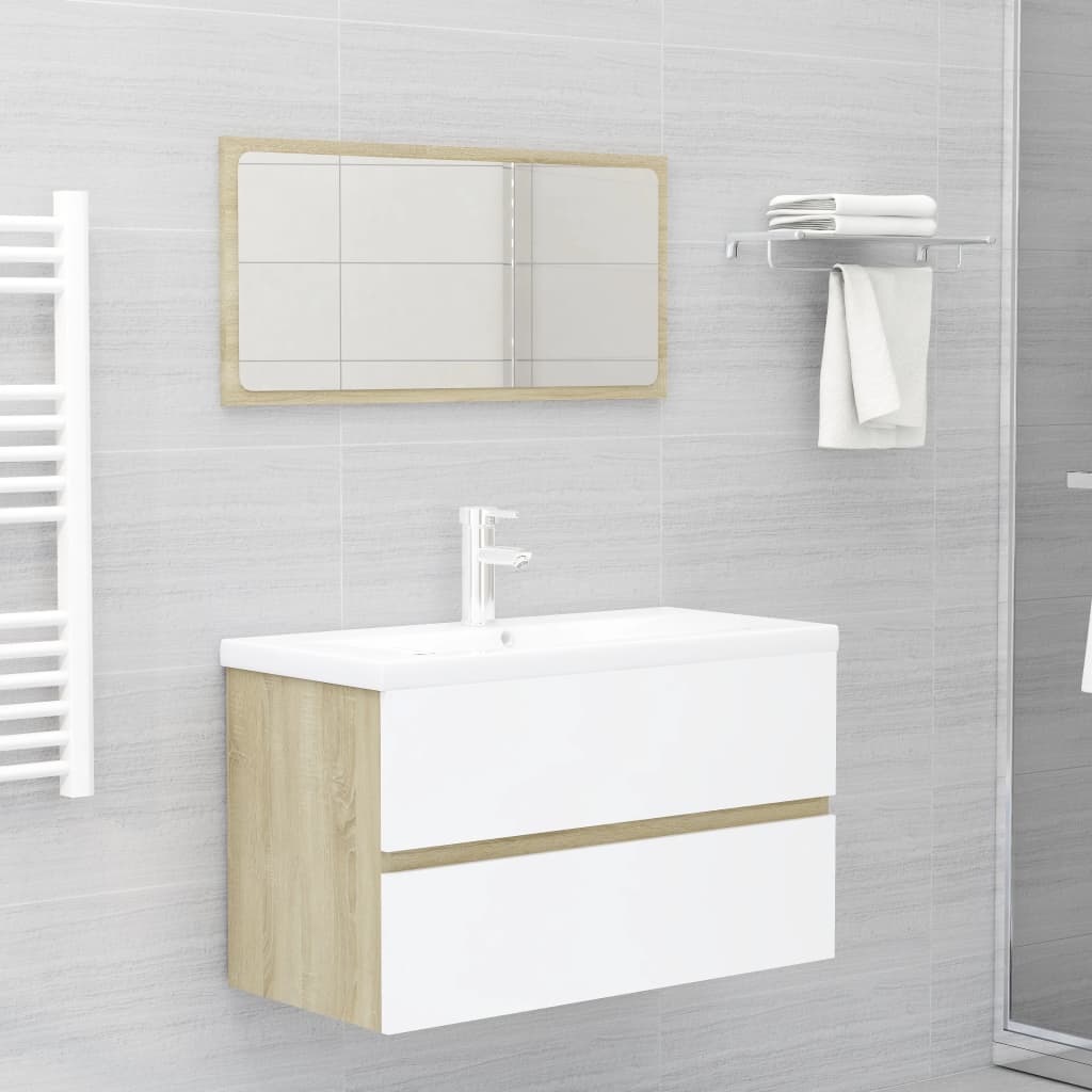 Ensemble de meubles de salle de bain 2 pièces en bois