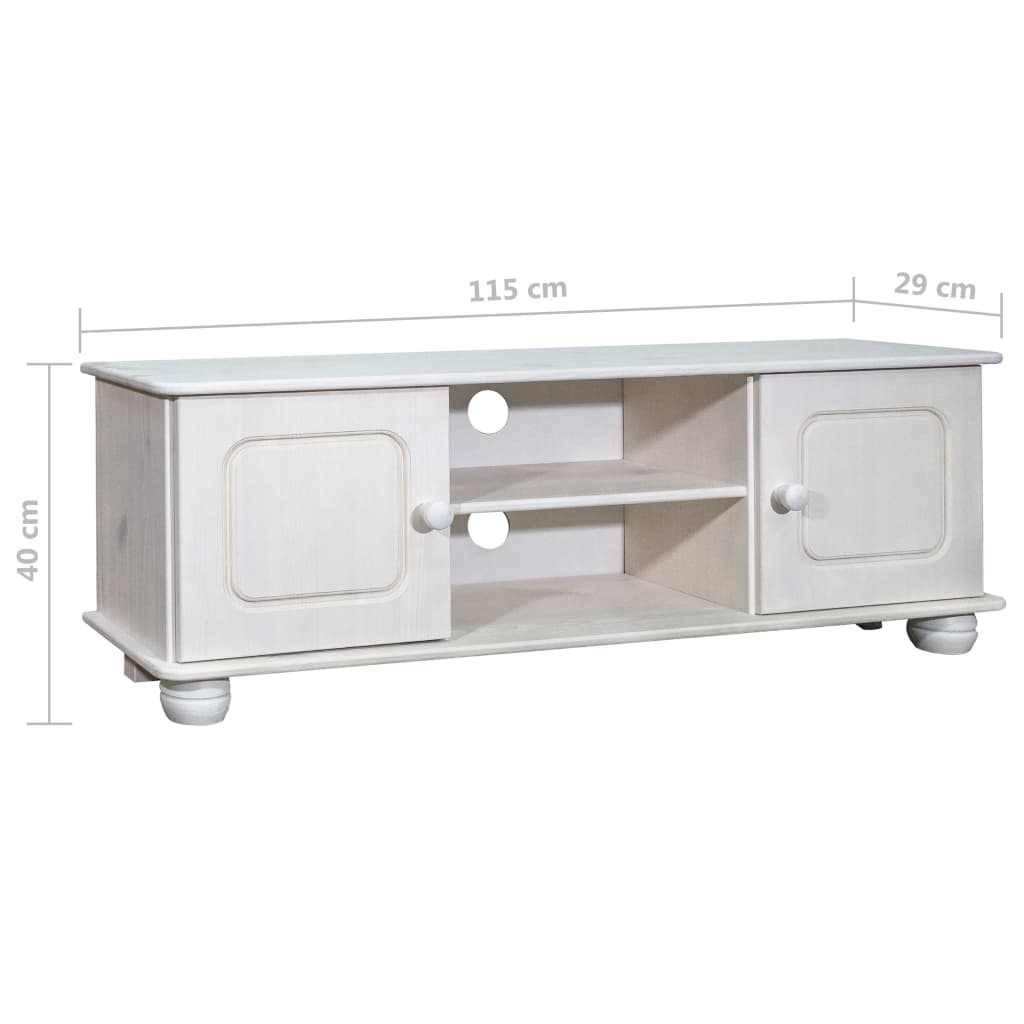 Tv-meubel 115x29x40 cm massief grenenhout