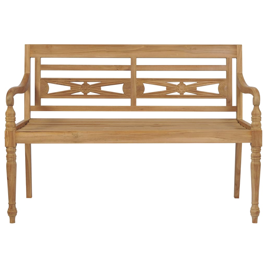 Banc Batavia avec coussin 150 cm teck massif