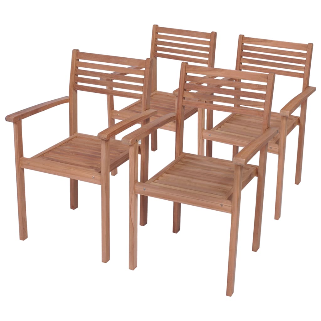 Chaises de jardin 2 pcs avec coussins blanc crème en bois de teck massif