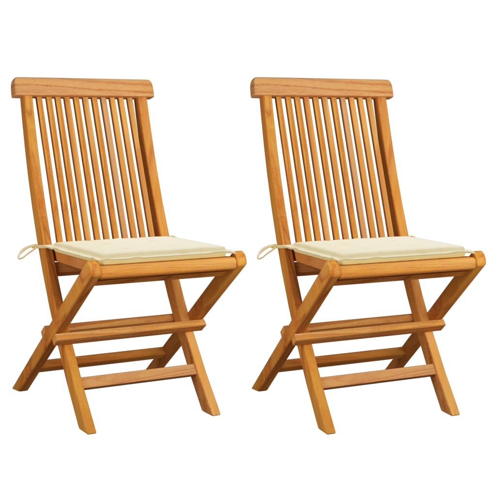 Chaises de jardin 8 pcs avec coussins couleur anthracite en bois de teck massif