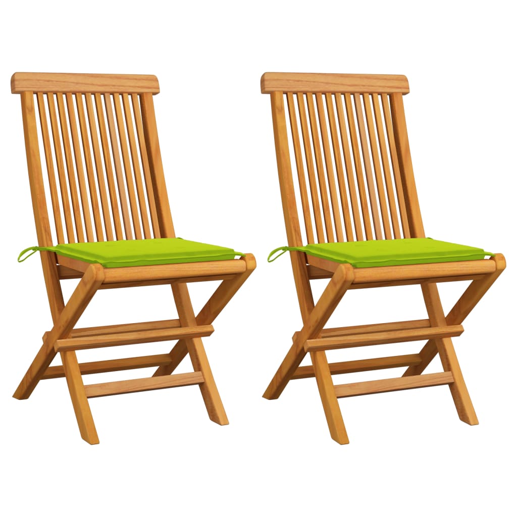 Chaises de jardin 8 pcs avec coussins couleur anthracite en bois de teck massif