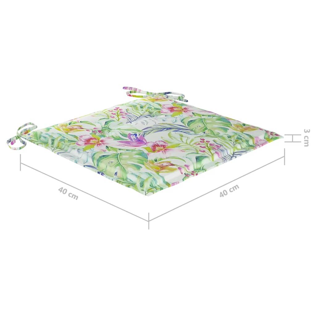 Eetkamerstoelen 6 st met antracietkleurige kussens massief teakhout