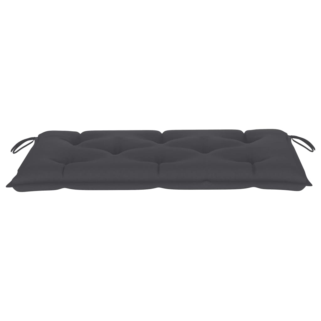 Banc de jardin avec coussin 112 cm en teck massif