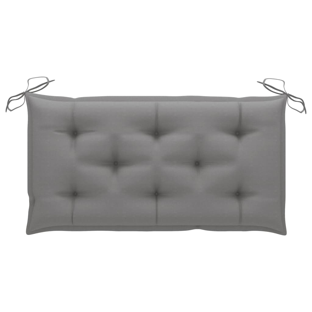 Banc de jardin avec coussin 112 cm en teck massif