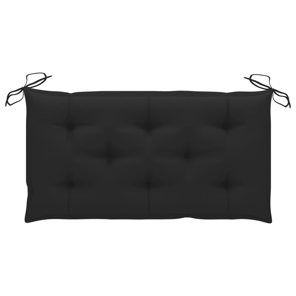 Banc de jardin avec coussin 112 cm en teck massif