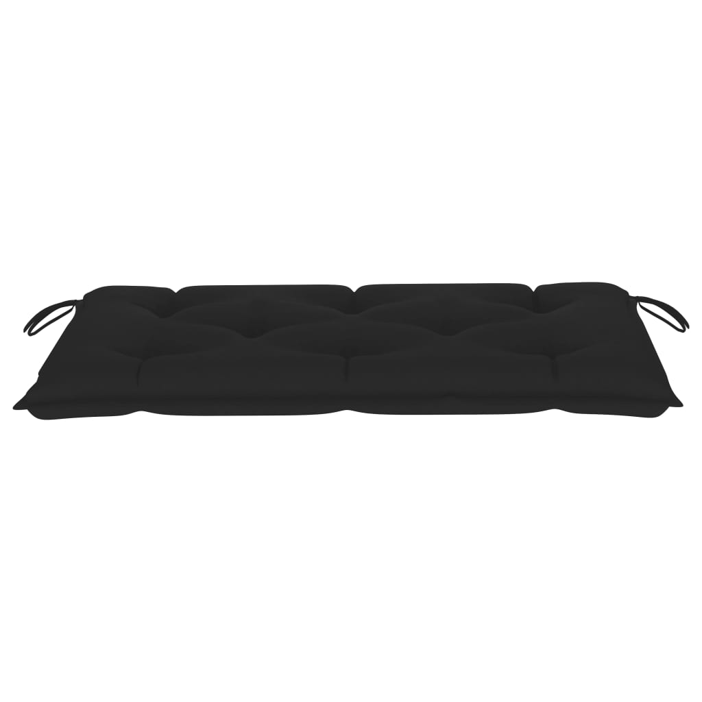 Banc de jardin avec coussin 112 cm en teck massif