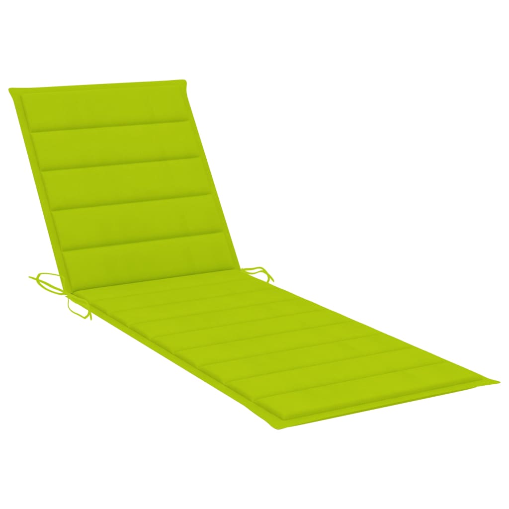 Chaise longue double avec coussins en bambou