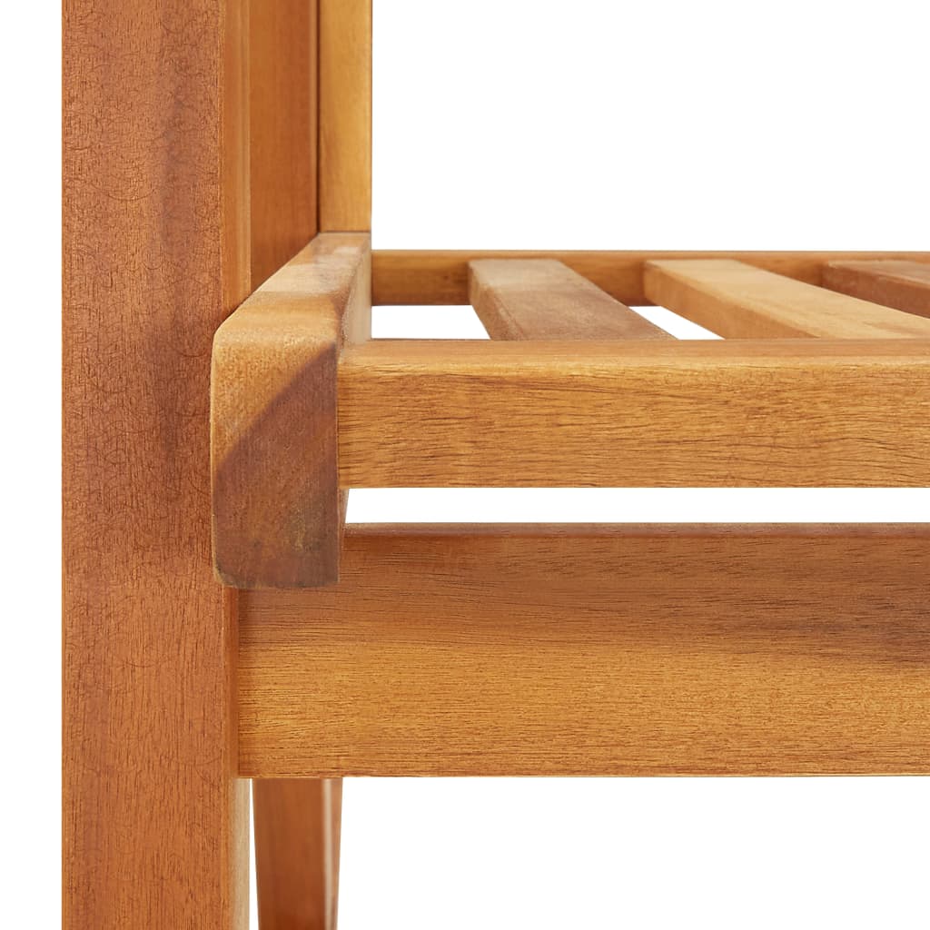 Rocking chair avec coussins en bois d'acacia massif