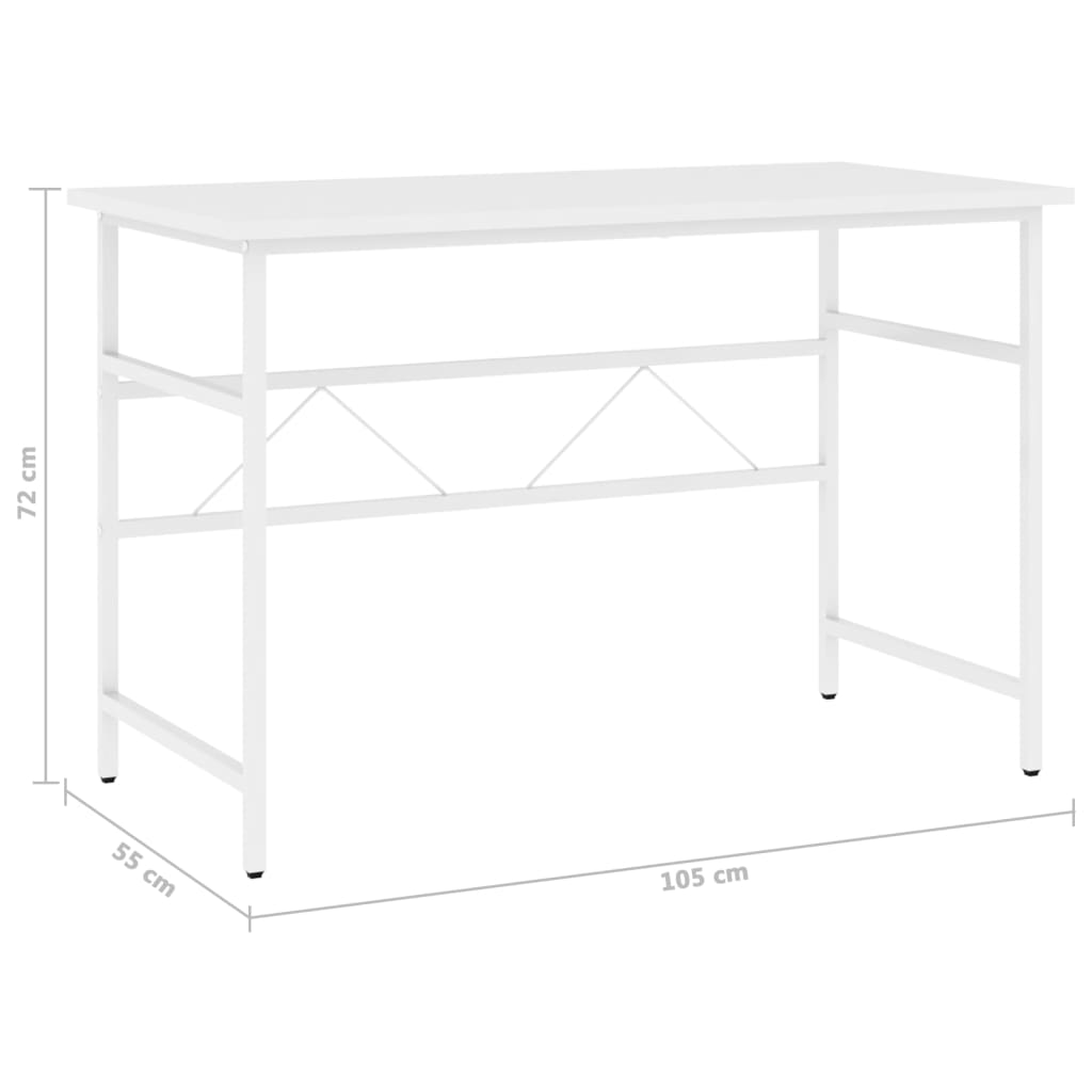 Computerbureau 105x55x72 cm MDF en metaal