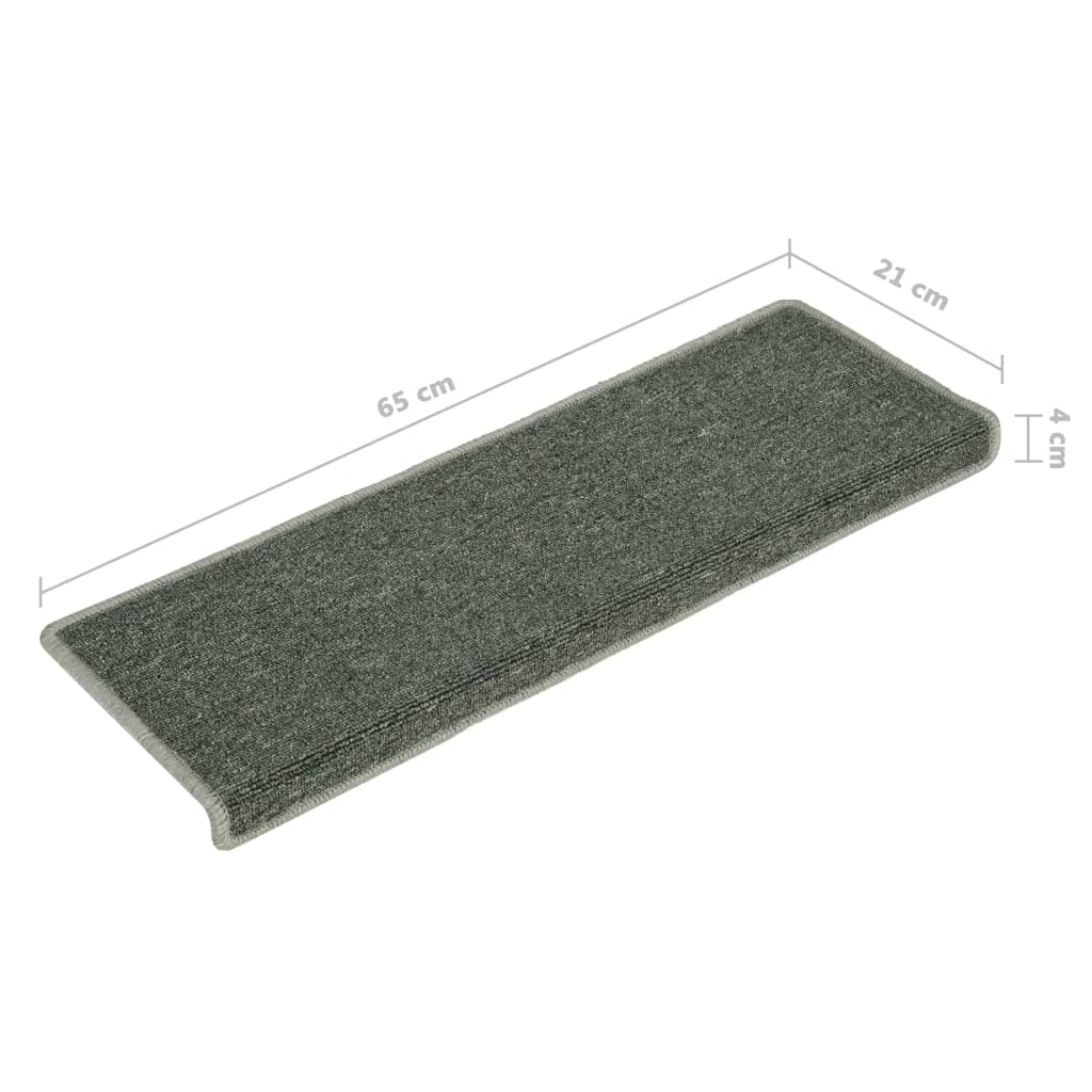 Tapis d'escalier 15 pcs 65x21x4 cm