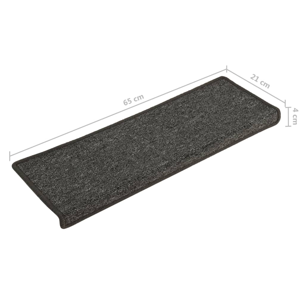 Tapis d'escalier 15 pcs 65x21x4 cm