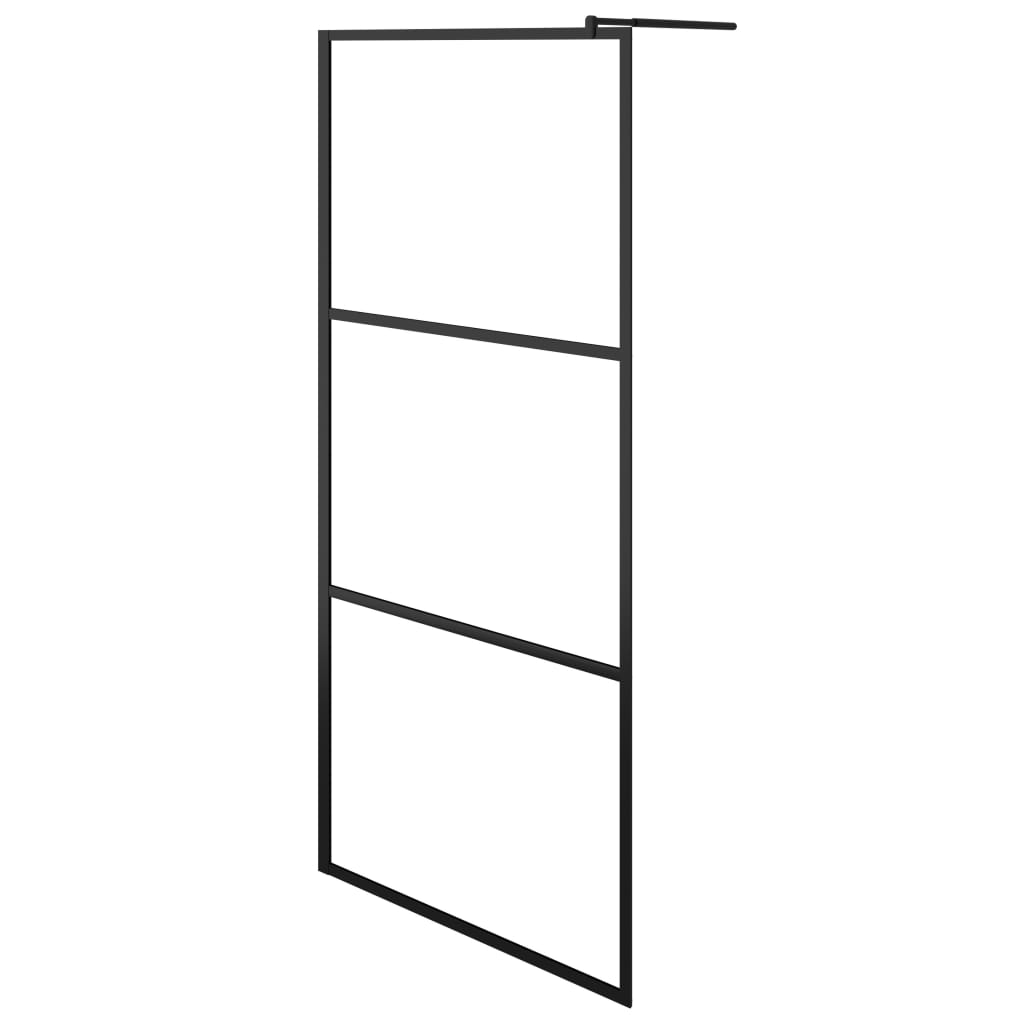 Inloopdouchewand transparant 115x195 cm ESG-glas