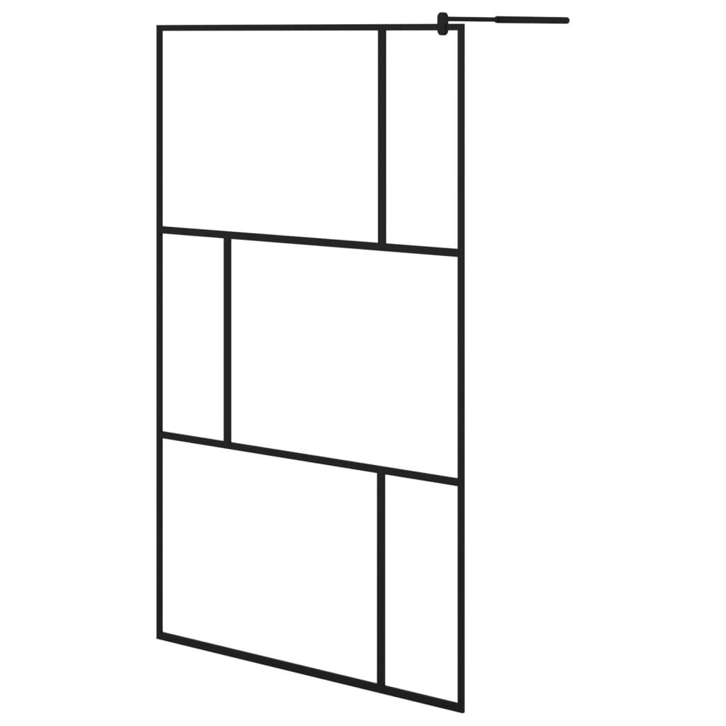 Inloopdouchewand transparant 80x195 cm ESG-glas