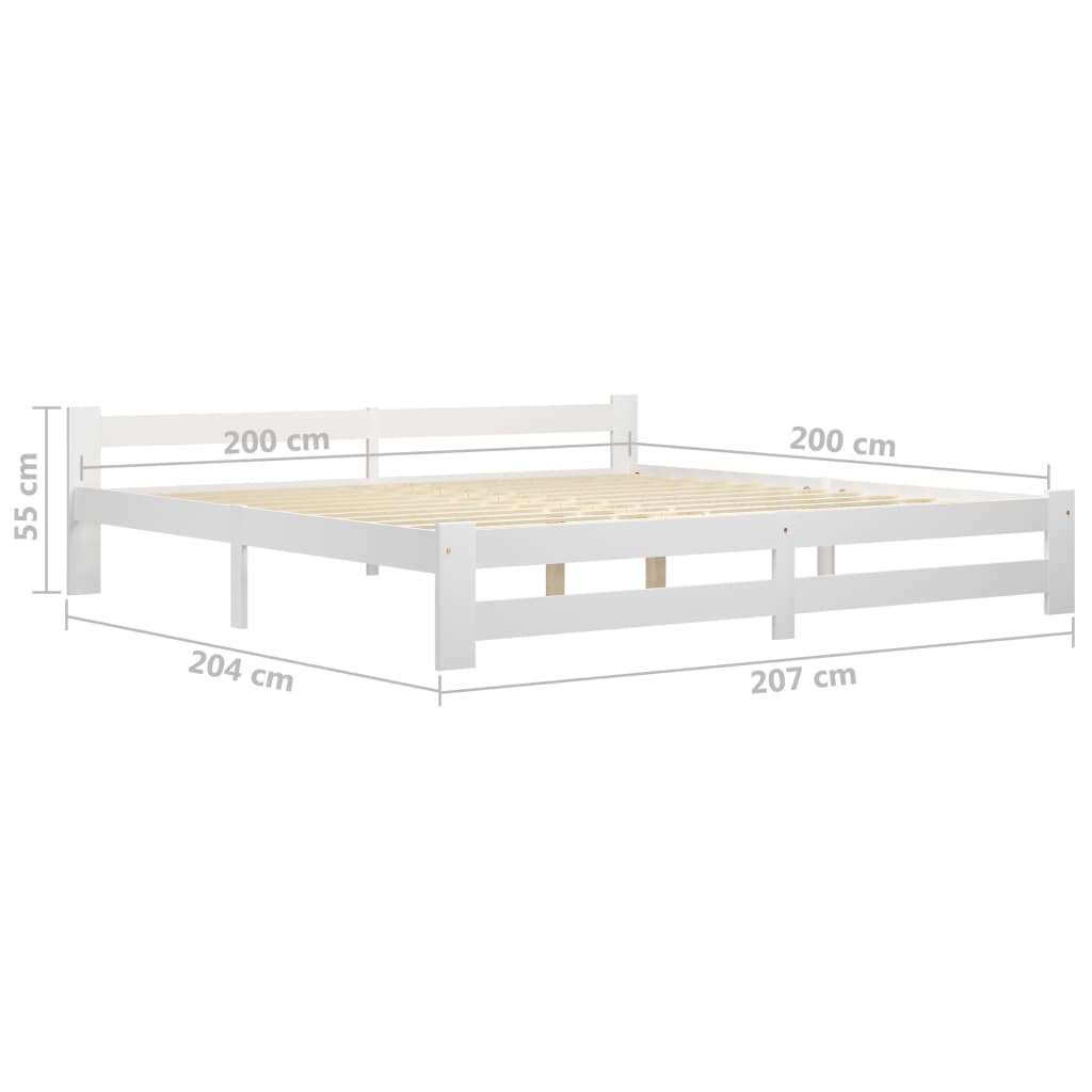 Bedframe massief grenenhout 140x200 cm