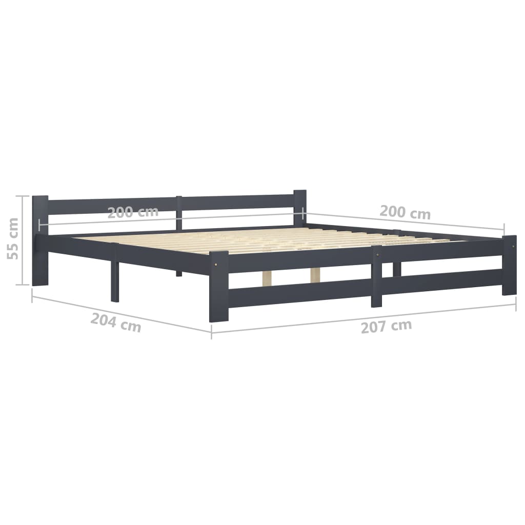 Bedframe massief grenenhout 140x200 cm