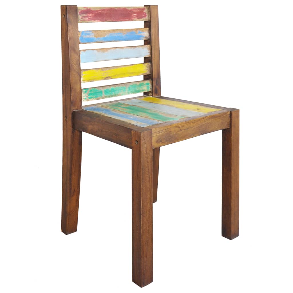 Eetkamerstoelen 2 st massief gerecycled hout