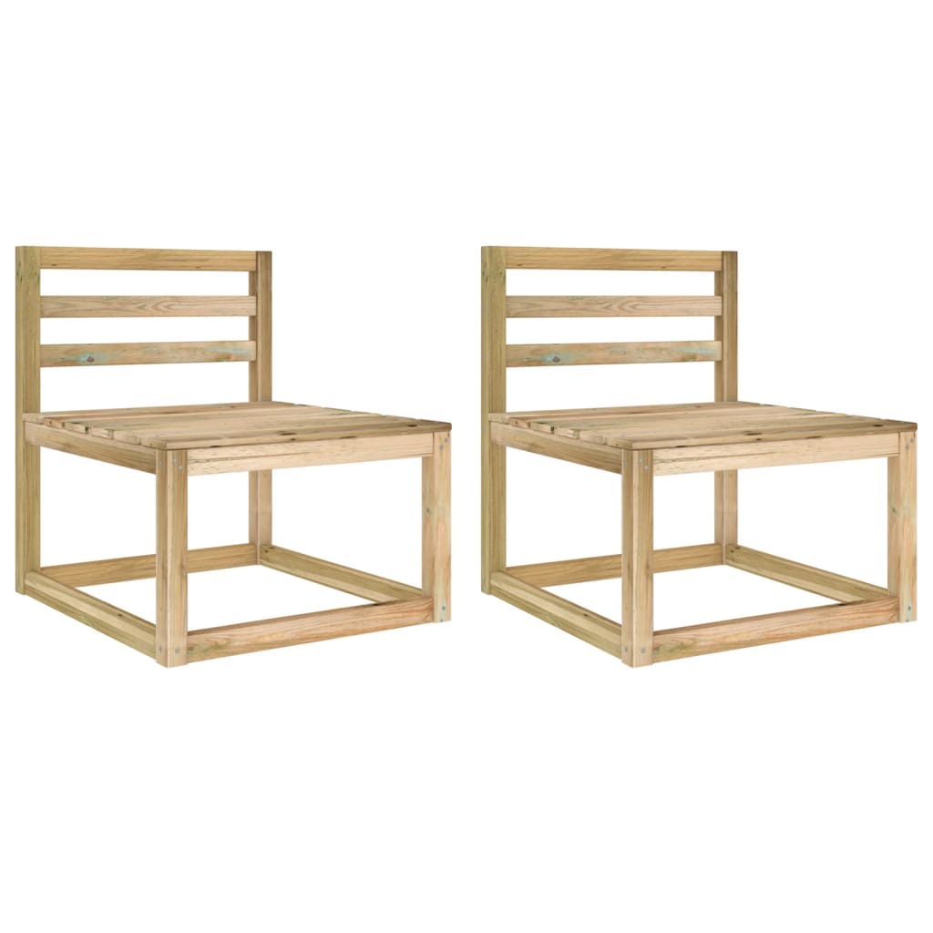 Tables de jardin 2 pcs palette 60x60x36,5 cm bois de pin imprégné