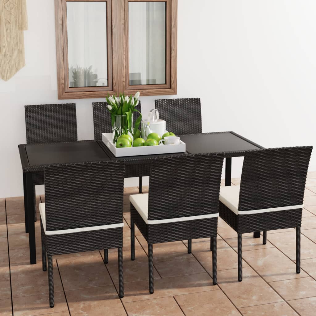 9-delige Tuinset poly rattan