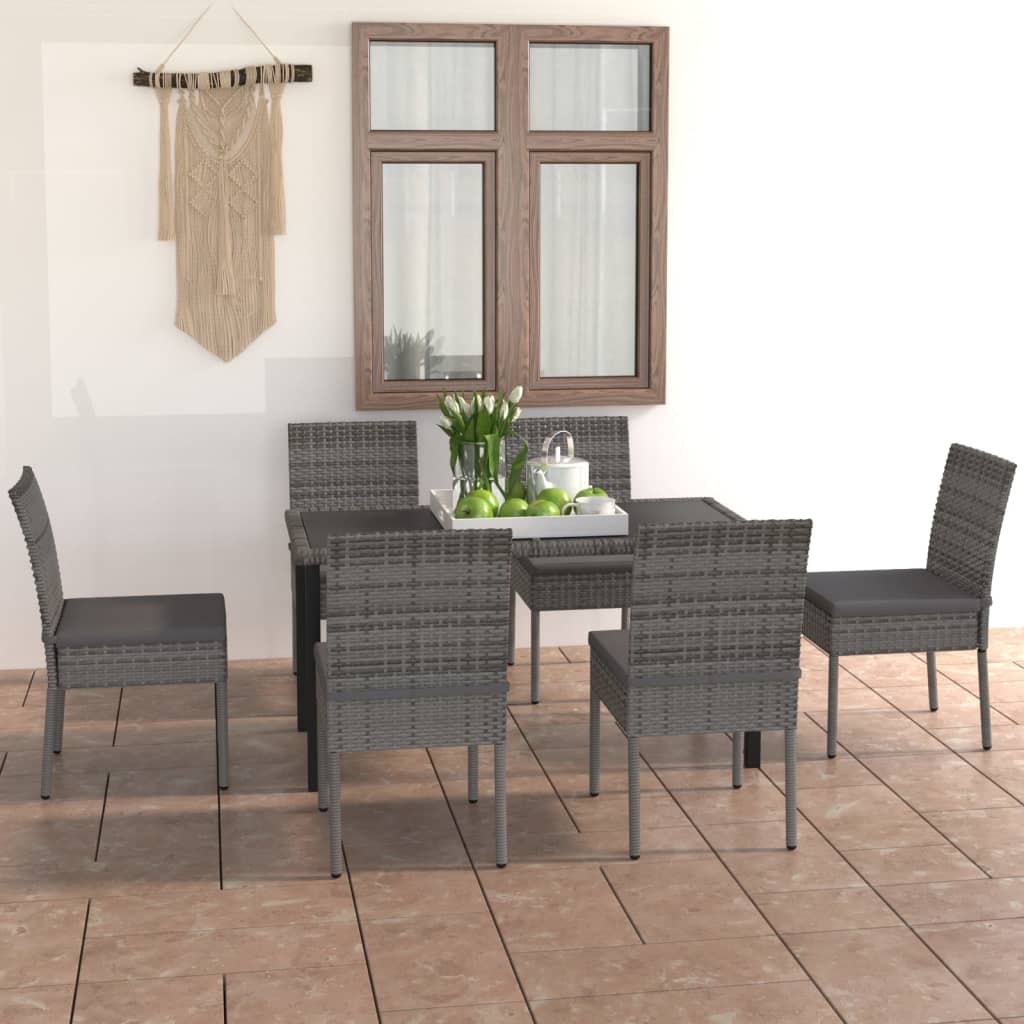 5-delige Tuinset poly rattan