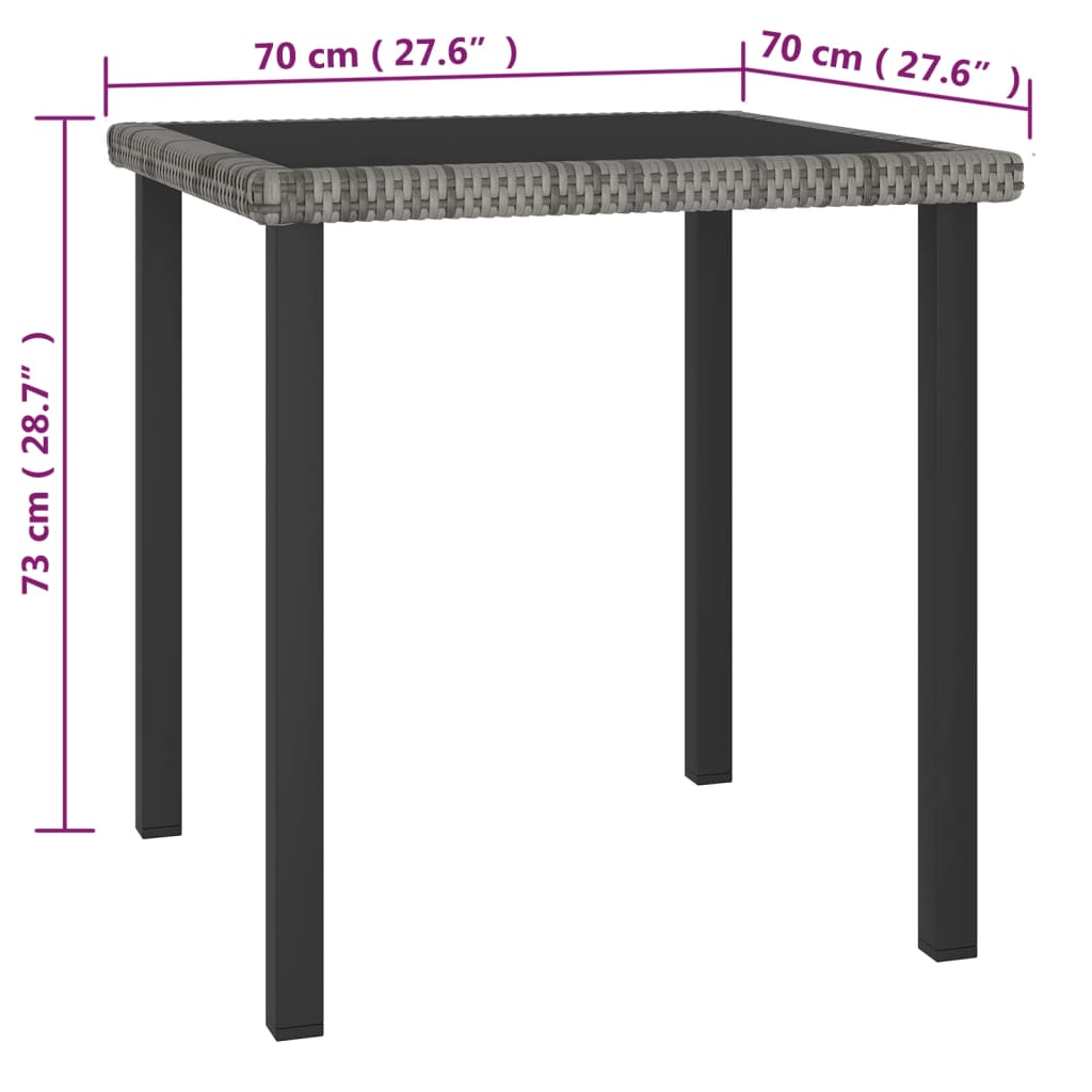 5-delige Tuinset poly rattan