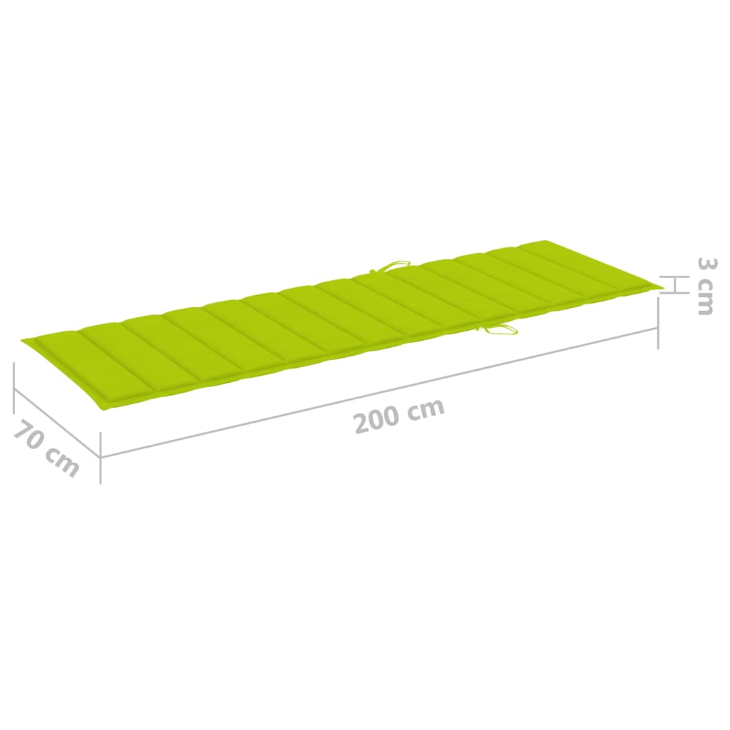 Ligbed met antracietkleurig kussen geïmpregneerd grenenhout