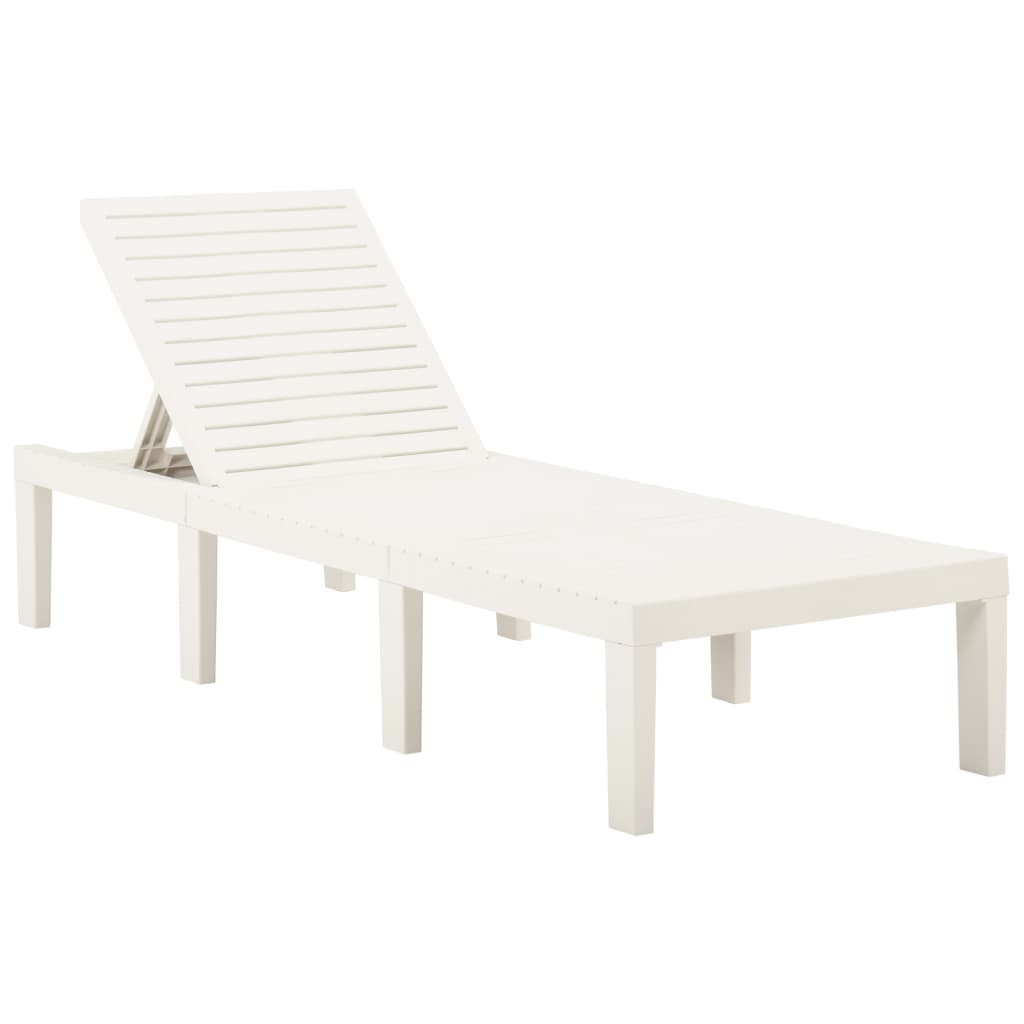 Chaise longue, plastique, anthracite