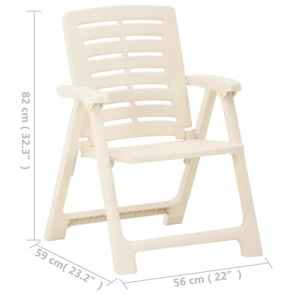 Tuinstoelen 4 st kunststof