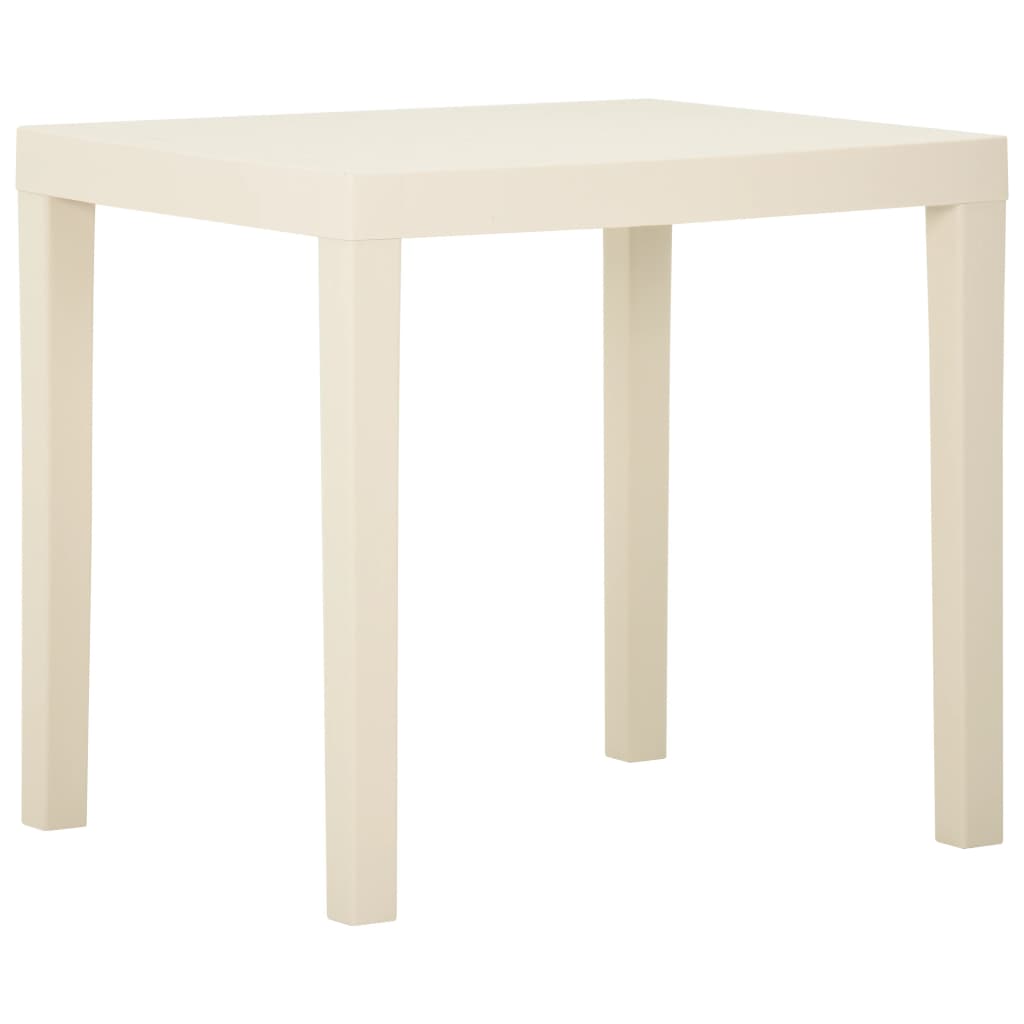 Table de jardin 79x65x72 cm en plastique