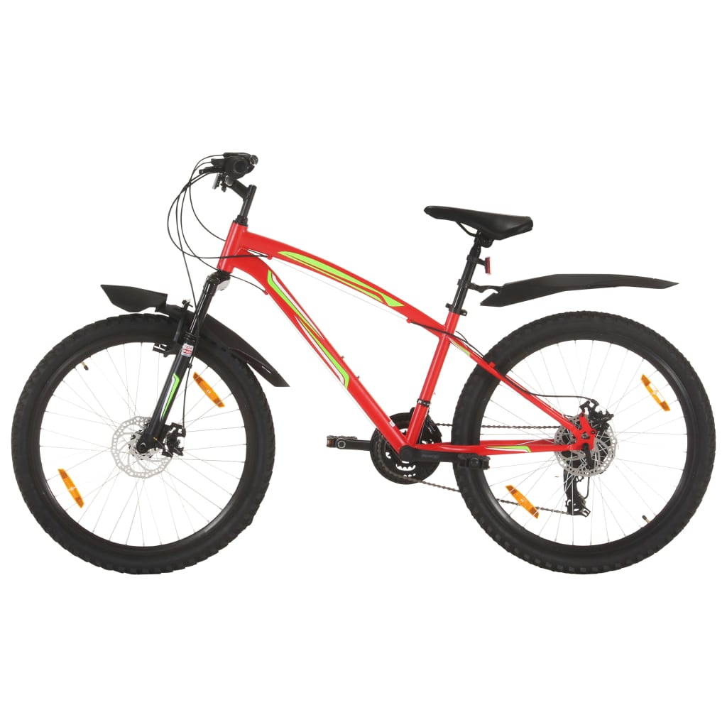 Mountainbike 21 versnellingen 26 inch wielen 49 cm rood