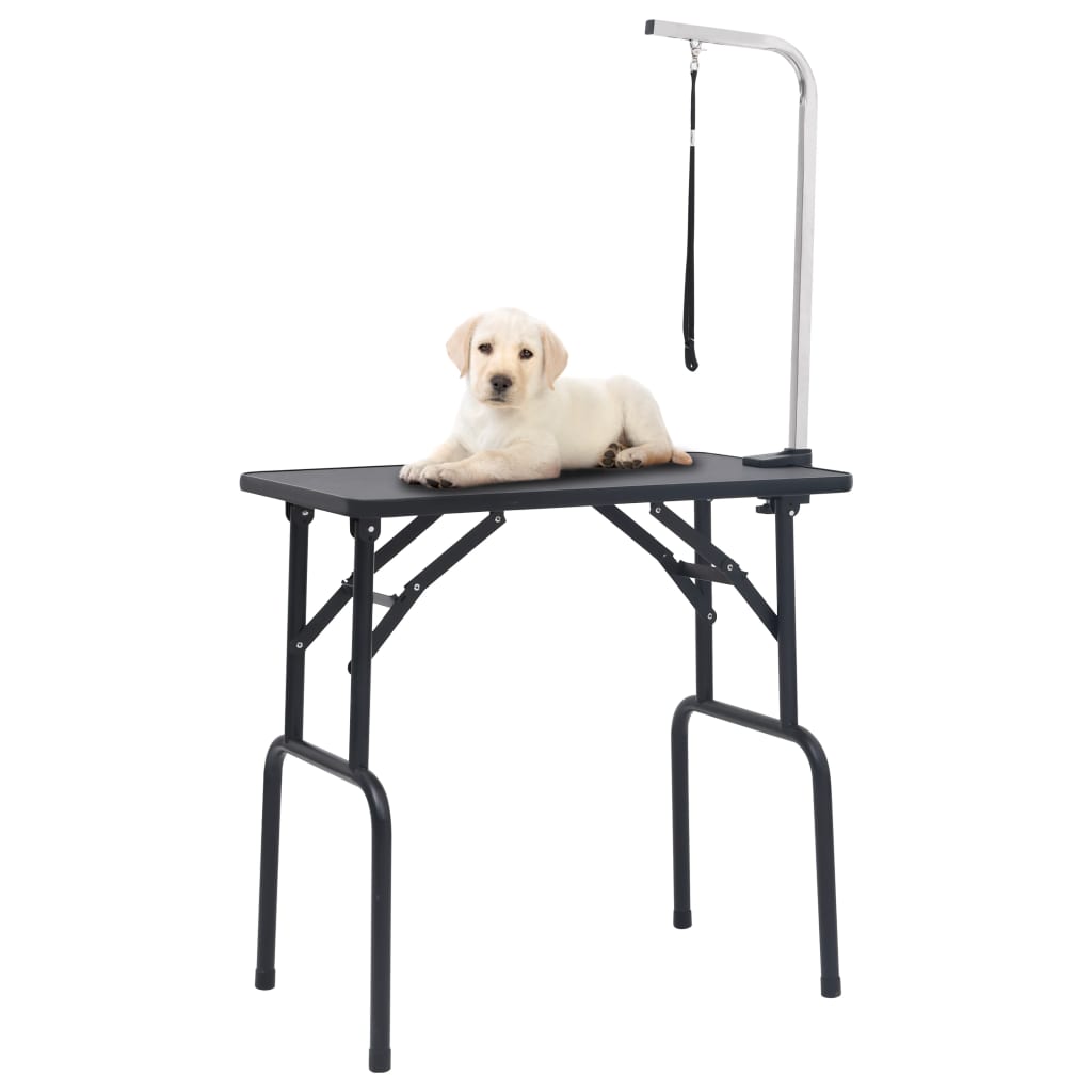 Table de toilettage pour chien réglable avec 1 boucle