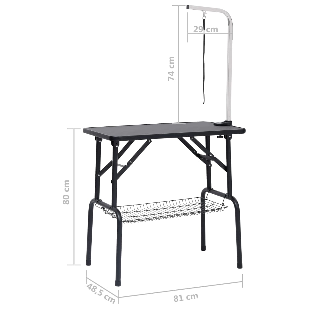 Table de toilettage pour chien réglable avec 1 boucle