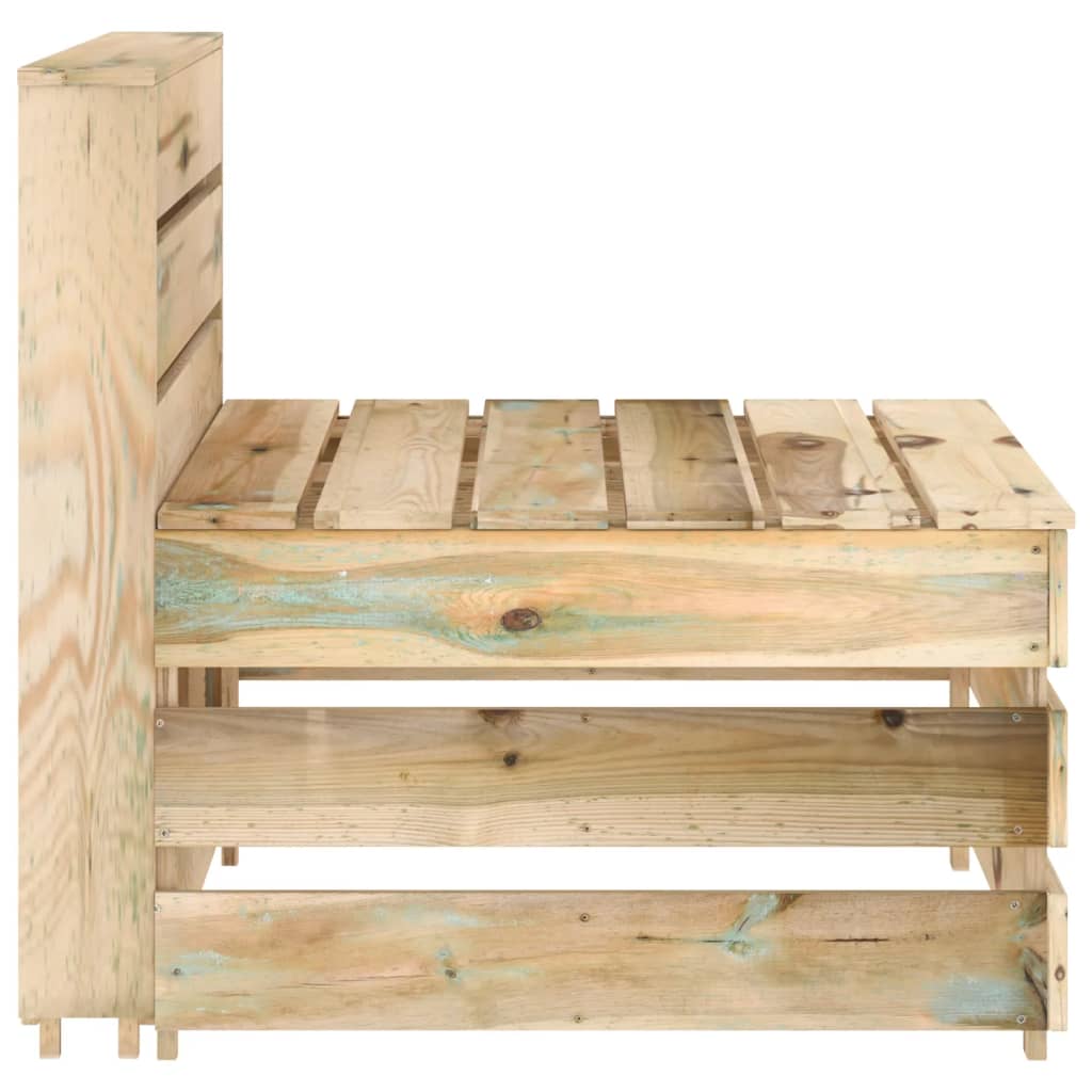 Tuintafels 2 st pallet geïmpregneerd grenenhout