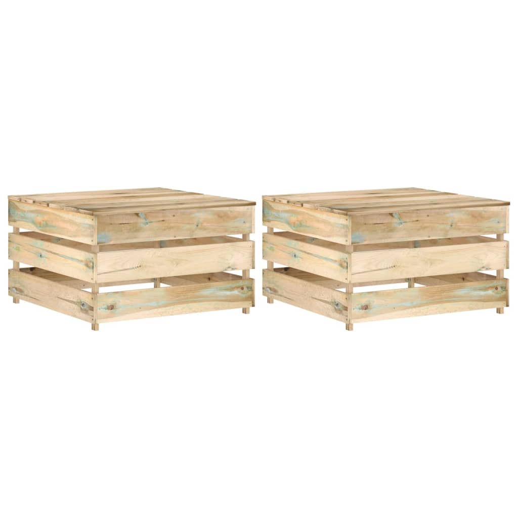 Tuintafels 2 st pallet geïmpregneerd grenenhout