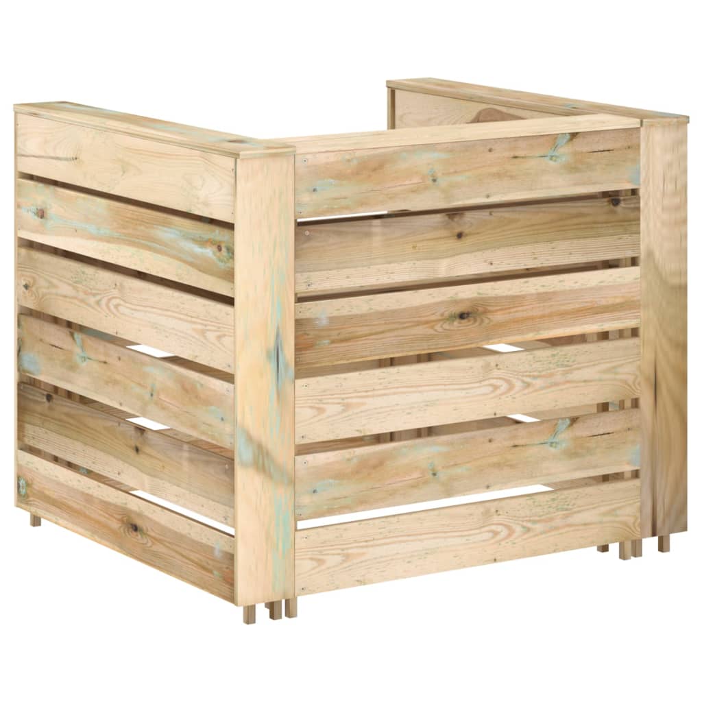 Tuintafels 2 st pallet geïmpregneerd grenenhout