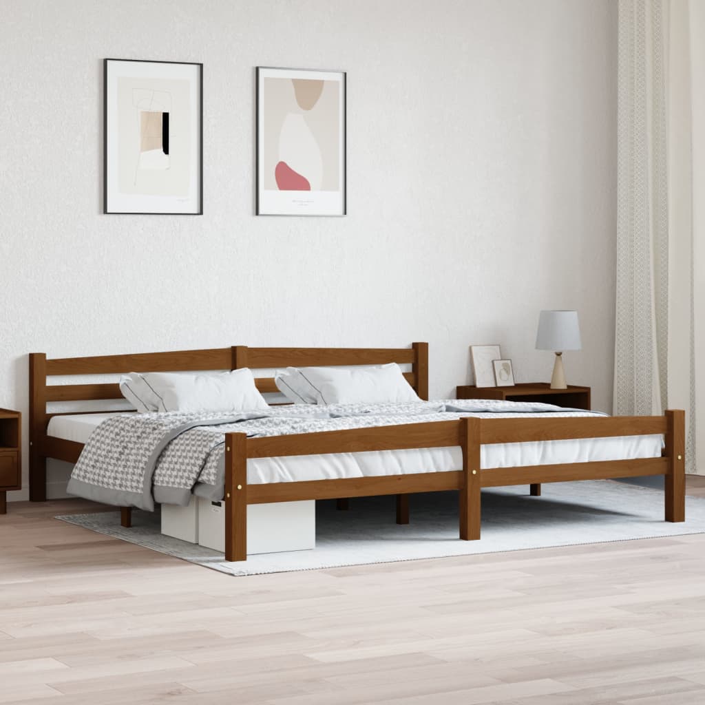 Bedframe massief grenenhout 120x200 cm