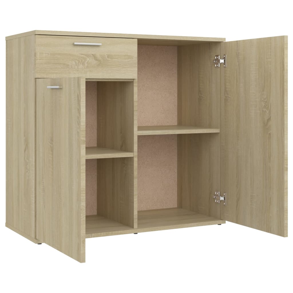 Dressoir 80x36x75 cm bewerkt hout