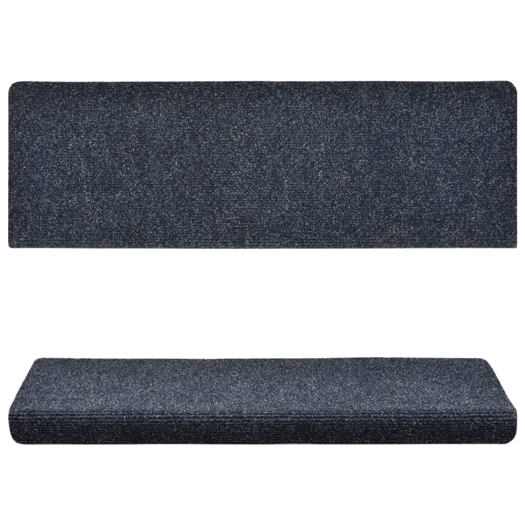 Tapis d'escalier 5 pcs 65x21x4 cm feutre aiguilleté