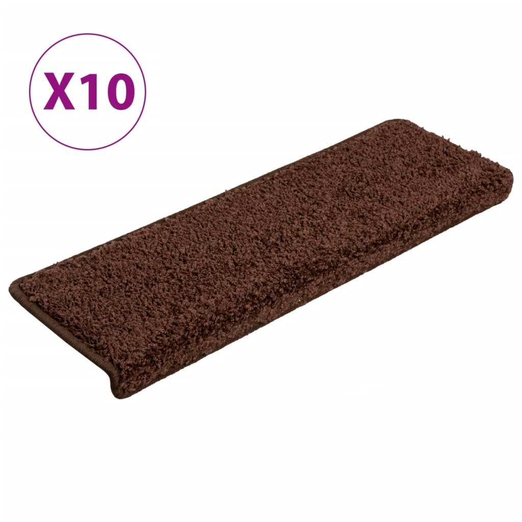 Tapis d'escalier 15 pcs 65x21x4 cm doré