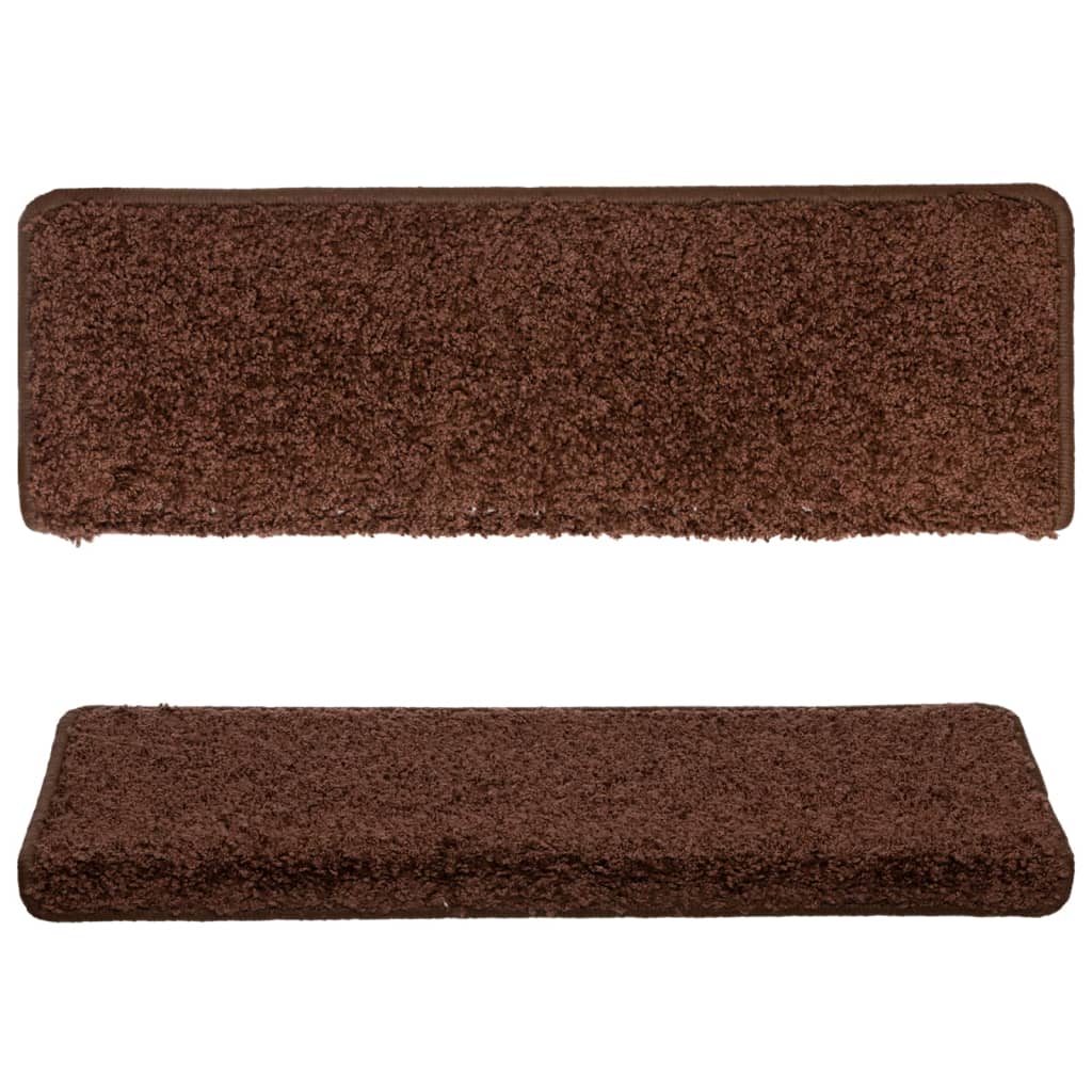 Tapis d'escalier 15 pcs 65x21x4 cm doré