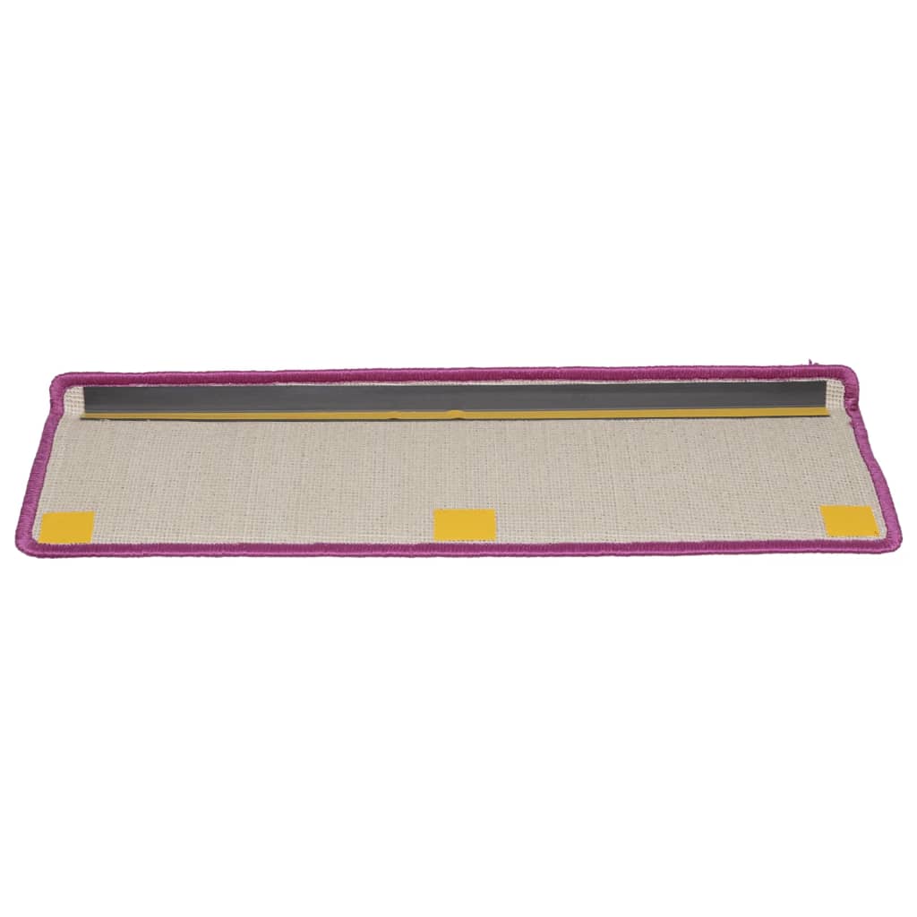 Tapis d'escalier 15 pcs 65x21x4 cm doré