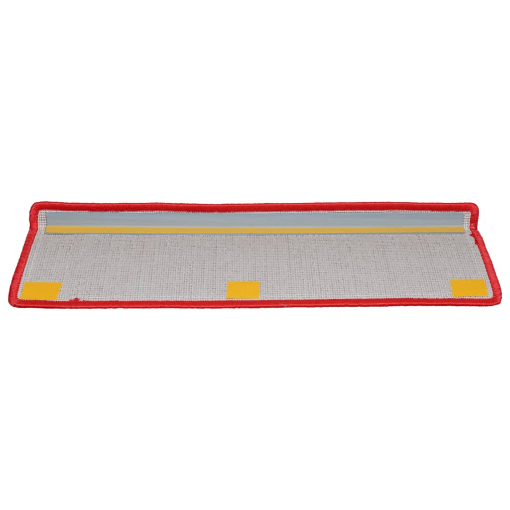 Tapis d'escalier 15 pcs 65x21x4 cm doré