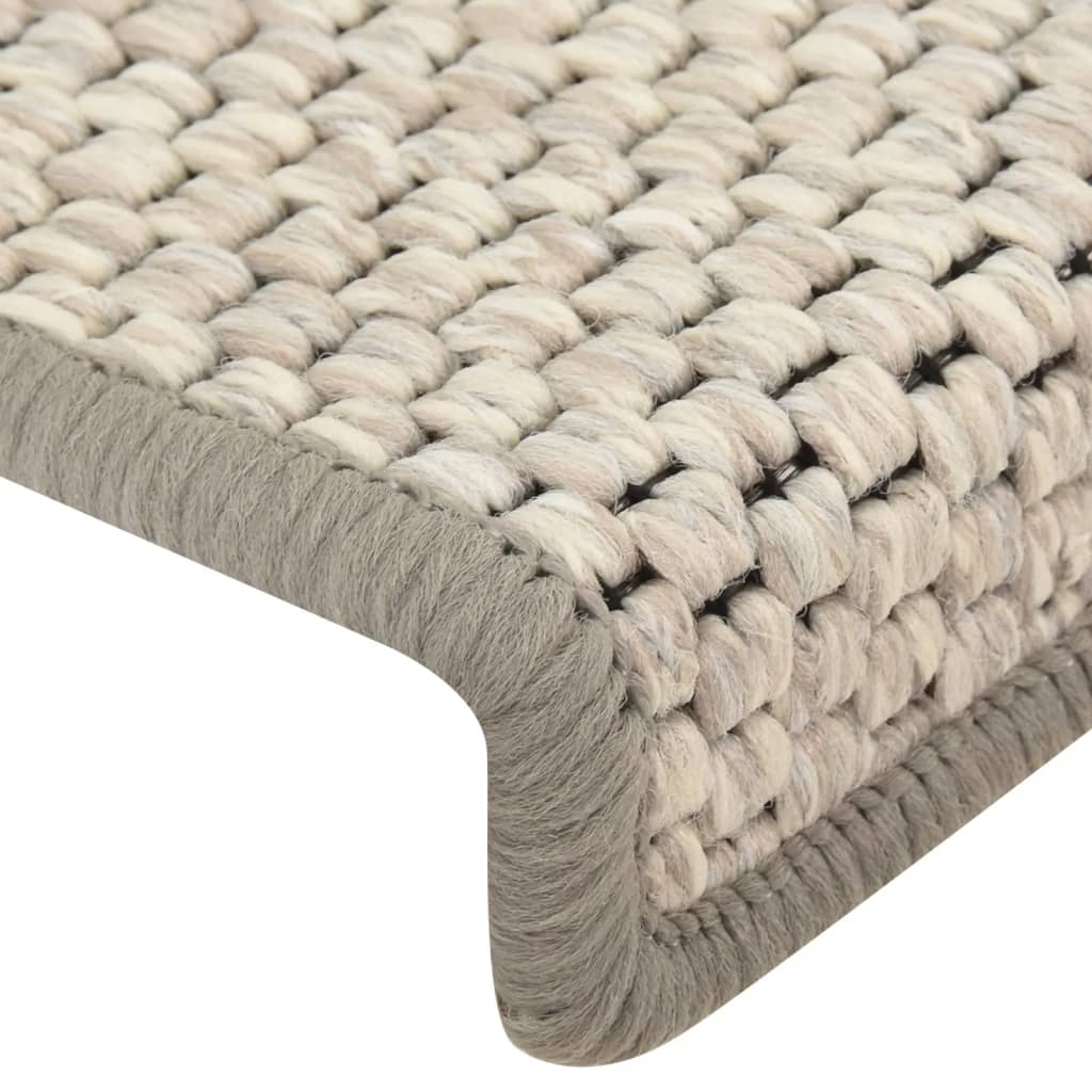 Trapmatten zelfklevend 15 st sisal-look 65x21x4 cm