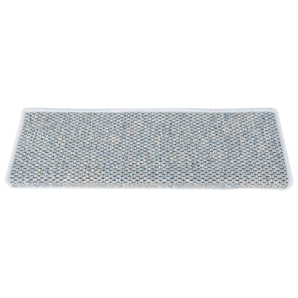 Trapmatten zelfklevend 15 st sisal-look 65x21x4 cm