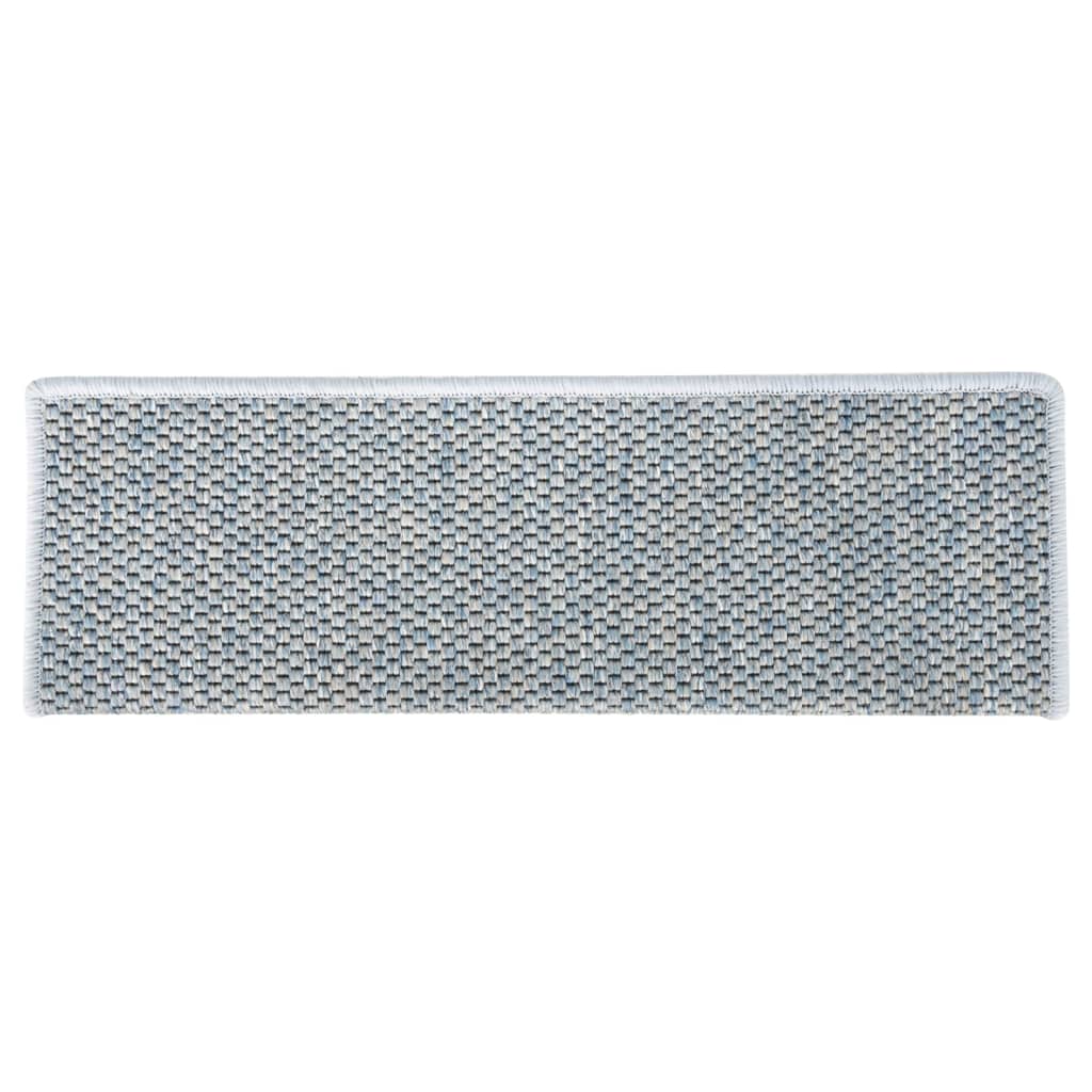 Trapmatten zelfklevend 15 st sisal-look 65x21x4 cm