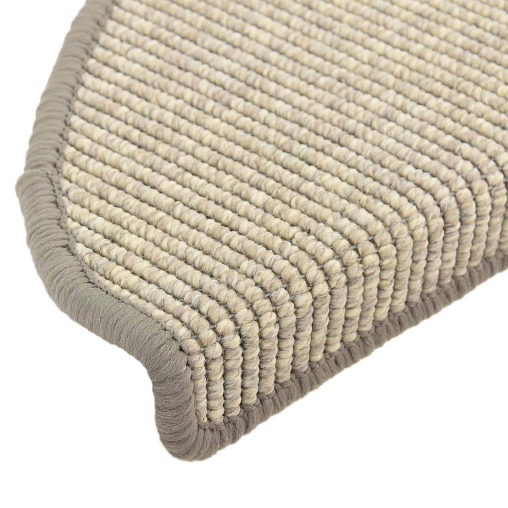 Tapis d'escalier autocollants 15 pcs 56x17x3 cm