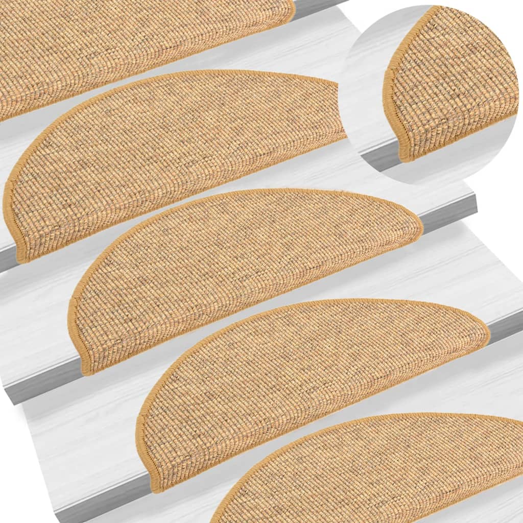 Tapis d'escalier autocollants 15 pcs 56x17x3 cm