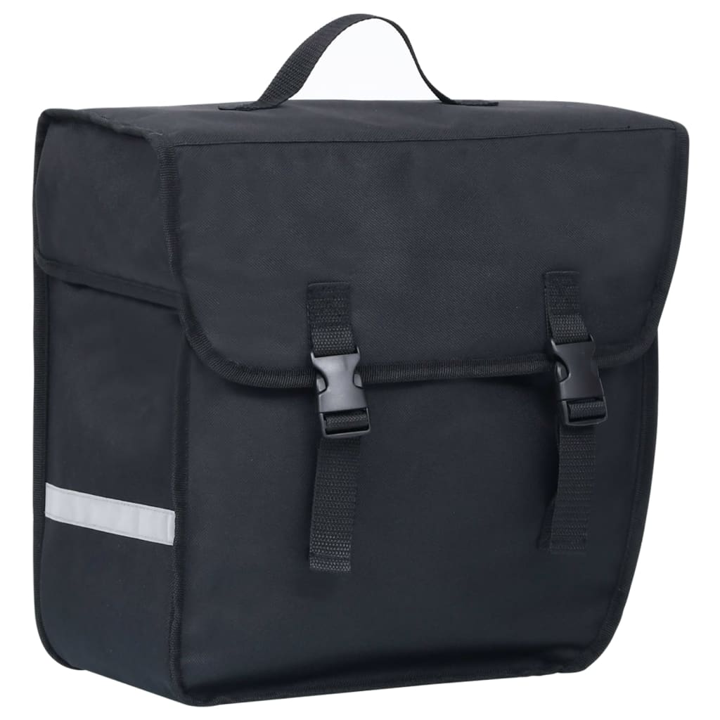 Sacoche de vélo pour porte-bagages simple étanche 21 L noir