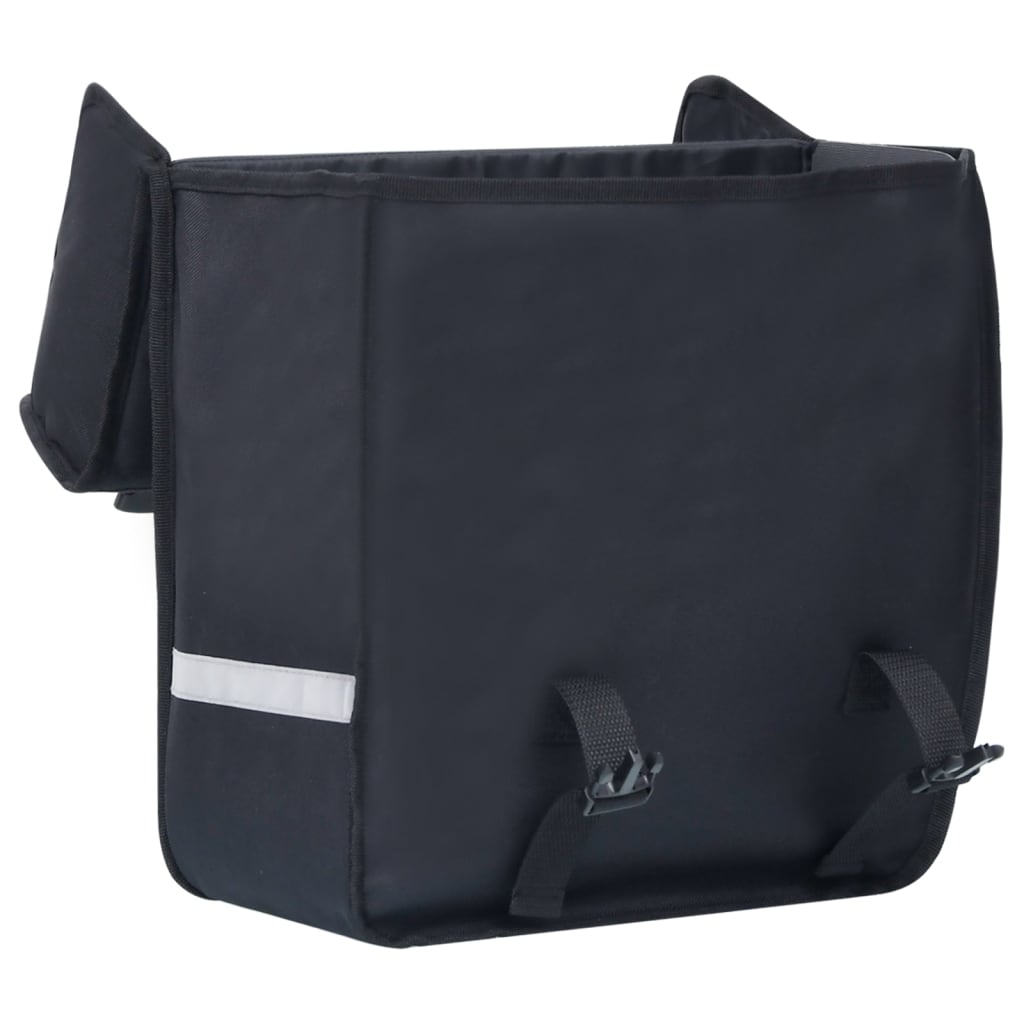 Sacoche de vélo pour porte-bagages simple étanche 21 L noir